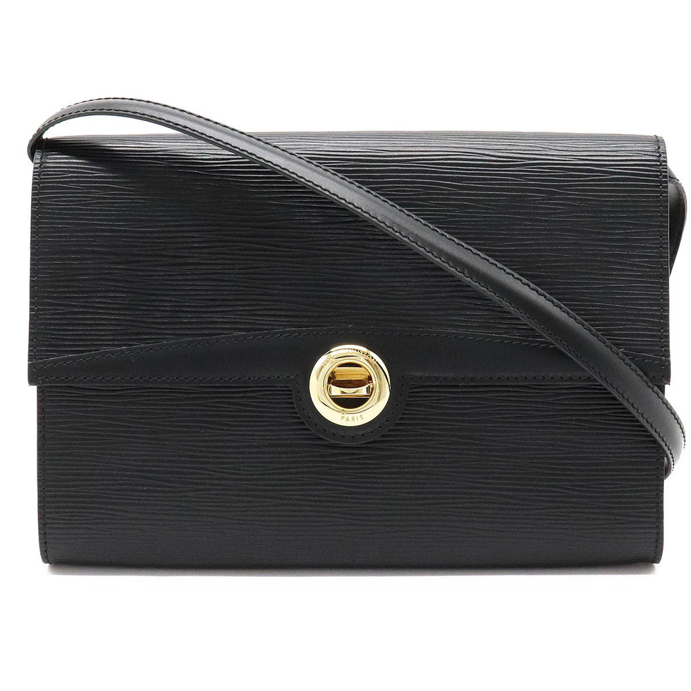 Louis Vuitton Epi Arche Shoulder Bag Pochette Crossbody Clutch Noir Black